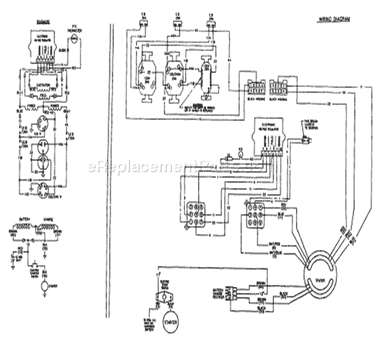 Page C Diagram and Parts List for 9438-0  Briggs and Stratton Generator